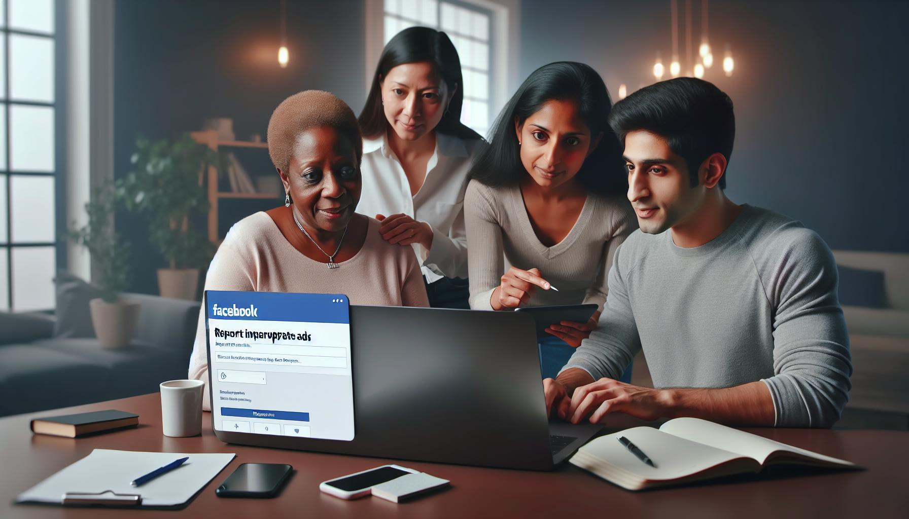 Reporting Inappropriate Ads on Facebook