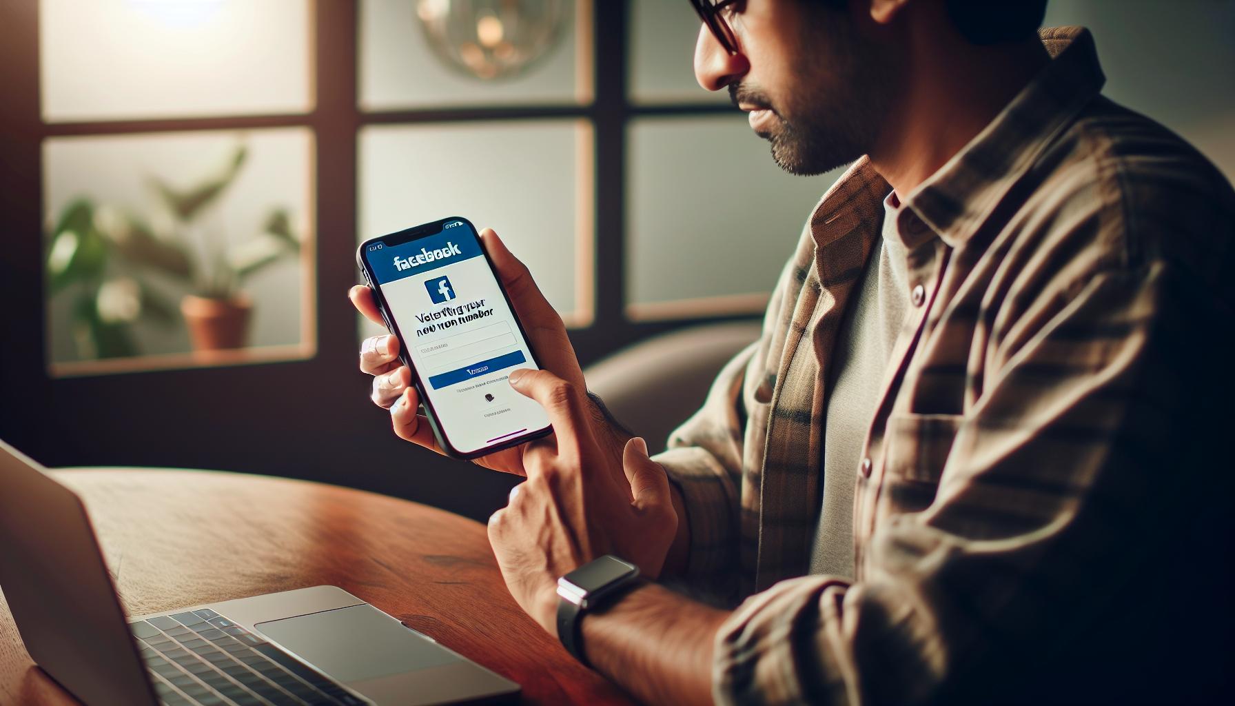 Verifying Your New Phone Number on Facebook