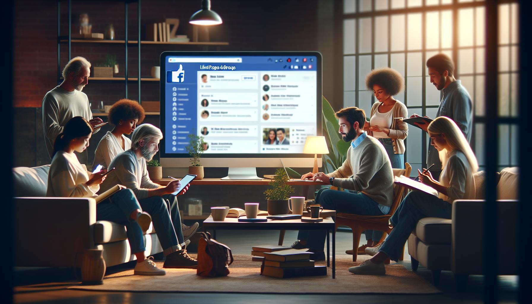 Finding Liked Pages and Groups on Facebook